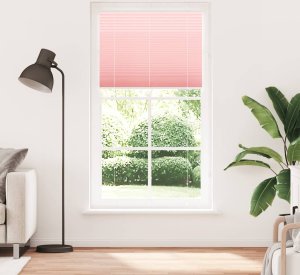 vidaXL Roleta plisowana różowa 110x200 cm Szerokość tkaniny 109,4 cm 2