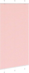vidaXL Roleta plisowana różowa 110x200 cm Szerokość tkaniny 109,4 cm 3