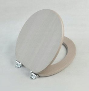 Deska sedesowa Nergis Deska sedesowa do WC wolnoopadająca 37x5,5x49,5cm Dąb bielony 2