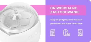 Podgrzewacz wosku iWax flower 40W 450ml biały 13