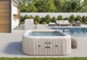 SPA ogrodowe Intex 28472 SPA 6 osób 196x196x71cm Wi-Fi Hydromasaż Generator chloru 9