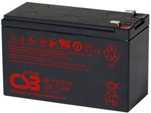 Lead acid battery 12V 7.2Ah Pb AGM VRLA CSB 1