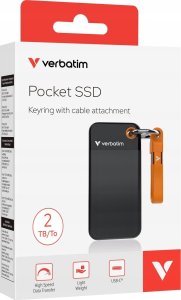 Dysk zewnętrzny SSD Verbatim Pocket 2TB Czarno-pomarańczowy (32197) 4