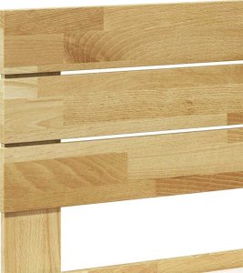 vidaXL Rama łóżka z zagłówkiem bez materaca 150x200 cm lite drewno dąb 9