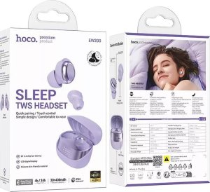 Słuchawki Hoco EW200 Bezprzewodowe Słuchawki Bluetooth TWS - Fioletowe 6
