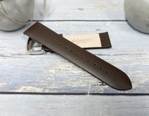 Skórzany pasek do zegarka Atlantic 22 mm BR-22 9593 brązowy . 4