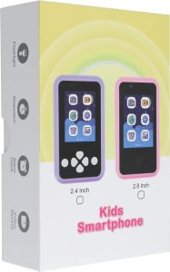 LeanToys Telefon do gier dla dzieci z ekranem IPS 2,4" z przyciskami KDC-0027A fioletowy 3