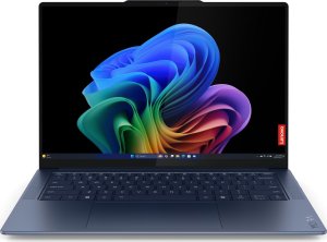 Lenovo Yoga Slim 7 14Q8X9 | Cosmic Blue | 14.5 " | OLED | Touchscreen | 3K | 2944 x 1840 pixels | Glossy | Snapdragon X Elite | X1E-78-100 | 32 GB | Soldered LPDDR5x | Solid-state drive capacity 1000 GB | Qualcomm Adreno GPU | Windows 11 Home | 802.11be | 1