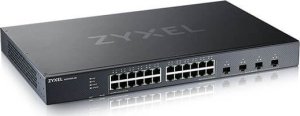 ZYXEL XGS1935-28 28 Port Smart Managed Switch 24x Gigabit Copper and 4x10G SFP+ hybrid mode standalone or NebulaFlex Cloud 2