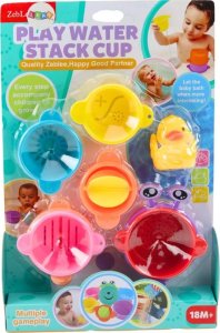 Zabawki Do Kąpieli Kubeczki Z Otworami Kaczka 8 El LEAN Toys 3