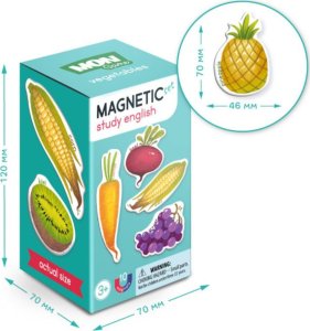 GRA MAGNETYCZNA WARZYWA I OWOCE PO ANGIELSKU NAUKA POPRZEZ ZABAWĘ MAGNESY 4