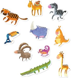 GRA MAGNETYCZNA "ZWIERZĘTA" PO ANGIELSKU NAUKA JĘZYKA POPRZEZ ZABAWĘ 2