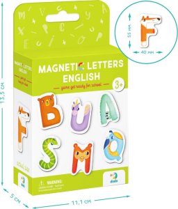 ZESTAW MAGNESÓW "ALFABET" ZWIERZĄTKA NAUKA POPRZEZ ZABAWĘ DLA NAJMŁODSZYCH 5