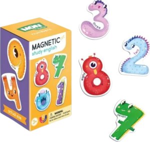 Dodo GRA MAGNETYCZNA "NUMERY" PO ANGIELSKU KOLOROWE CYFERKI NAUKA ZABAWA 3