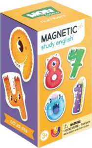 Dodo GRA MAGNETYCZNA "NUMERY" PO ANGIELSKU KOLOROWE CYFERKI NAUKA ZABAWA 5