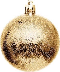 BOMBKA DEKORACYJNA PLASTIKOWA 6CM SET 35 SZT ZŁOTA 16