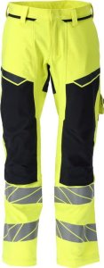 MASCOT Spodnie z kieszeniami na kolanach ACCELERATE MULTISAFE (kolor żółty hi-vis/ciemny granat, rozmiar 82C64) 1