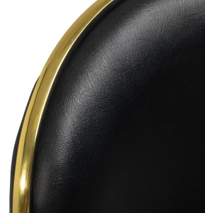 Gabbiano taboret kosmetyczny Q-4599G Złoto Czarny 5