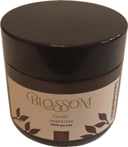 BLOSSOM_Sojowa świeca zapachowa Sandal &amp; Cedar 50g 1