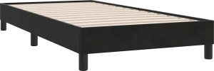 vidaXL Rama łóżka bez materaca, czarna, 90x210 cm, aksamitna 7