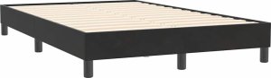 vidaXL Rama łóżka bez materaca Czarna 120x210 cm Aksamit 2