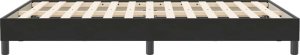 vidaXL Rama łóżka bez materaca Czarna 120x210 cm Aksamit 6