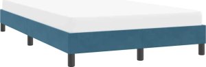 vidaXL Rama łóżka bez materacem, ciemnoniebieska , 120x210 cm, aksamit 4