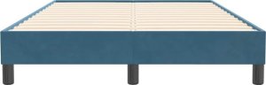 vidaXL Rama łóżka bez materacem, ciemnoniebieska , 120x210 cm, aksamit 5