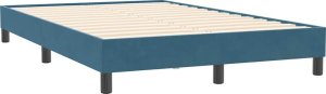 vidaXL Rama łóżka bez materacem, ciemnoniebieska , 120x210 cm, aksamit 7