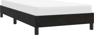 vidaXL Rama łóżka bez materaca, czarna, 100x210 cm, aksamitna 4
