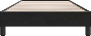 vidaXL Rama łóżka bez materaca, czarna, 100x210 cm, aksamitna 5