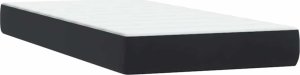 vidaXL Łóżko kontynentalne z materacem, czarne, 80x220 cm 6