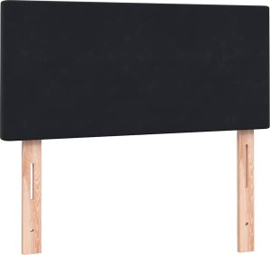 vidaXL Łóżko kontynentalne z materacem, czarne, 80x220 cm 7