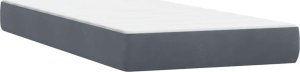 vidaXL Łóżko kontynentalne z materacem, ciemnoszary aksamit, 80x220 cm 6