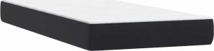 vidaXL Łóżko kontynentalne z materacem, czarne, 80x220 cm 8