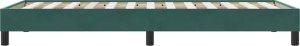 vidaXL Rama łóżka bez materaca, ciemnozielone, 100x210 cm, aksamitne 6