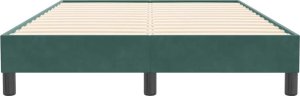 vidaXL Rama łóżka bez materaca, ciemnozielone, 120x210 cm, aksamitne 5