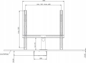 Uchwyt obrotowy do telewizora In-Stand 360 obrót 360 stopni 40-100" do 70kg LCD/LED/OLED 6