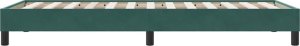 vidaXL Rama łóżka bez materaca, ciemnozielone, 90x220 cm, aksamitne 6