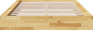 vidaXL Rama łóżka bez materaca 120x190 cm lite drewno dąb 6