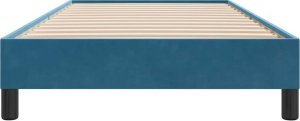 vidaXL Rama łóżka bez materaca, ciemnoniebieska, 80x220 cm, aksamitna 5