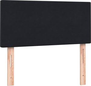 vidaXL Łóżko kontynentalne z materacem, czarne, 80x220 cm 7