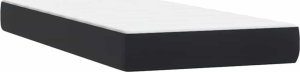 vidaXL Łóżko kontynentalne z materacem, czarne, 80x220 cm 8