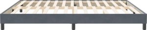 vidaXL Rama łóżka bez materaca, ciemnoszare, 200x210 cm, aksamitna 6