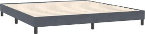 vidaXL Rama łóżka bez materaca, ciemnoszare, 200x210 cm, aksamitna 7
