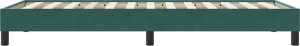 vidaXL Rama łóżka bez materaca, ciemnozielone, 80x220 cm, aksamitne 6