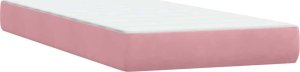 vidaXL Łóżko kontynentalne z materacem, różowe, 80x220 cm 6