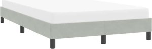 vidaXL Rama łóżka bez materacem, szara, 120x210 cm, aksamit 3