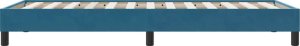 vidaXL Rama łóżka bez materaca, ciemnoniebieska, 90x220 cm, aksamitna 5