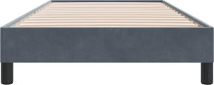 vidaXL Rama łóżka bez materaca Ciemnoszara 80x220 cm Aksamit 5